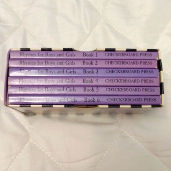 Vintage 1987 The Real Mother Goose Rhymes for Boys & Girls Mini‎ HC 6 Book Set - Picture 3 of 14